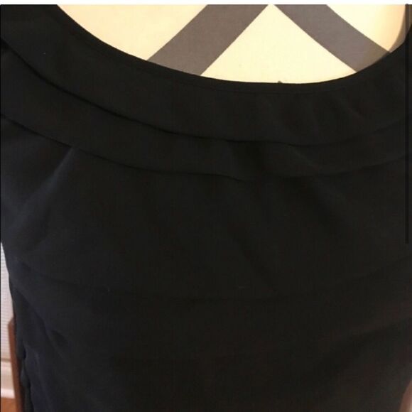 French Connection Black Tiered Dress Size 2 - Picture 3 of 4
